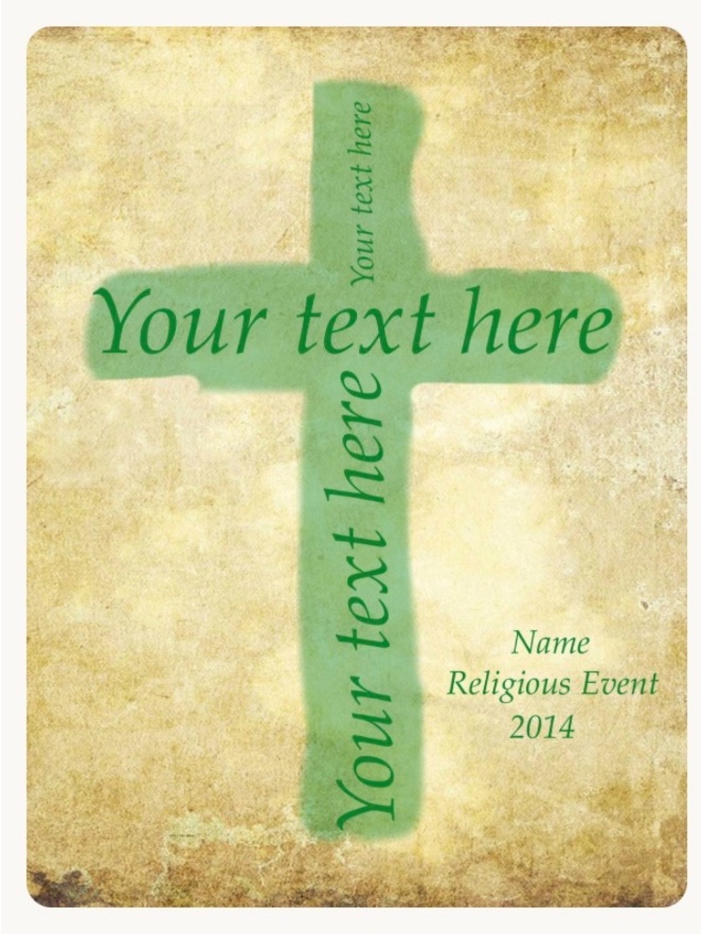 Custom Made Word Art Cross Print
